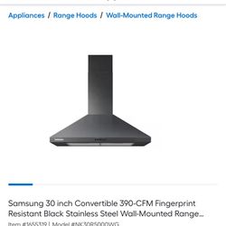 Samsung 30 Inch  Wall Mounted 