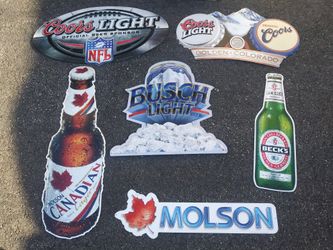 Tin Beer & Cigarette Signs