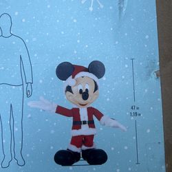 Disney 4 ft Animated Holiday Mickey Mouse Home Depot Christmas Animatronic