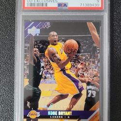 🐐🔥 Pop 3 no higher PSA 9 #/100 Kobe Bryant 2005 Upper Deck Exclusives silver