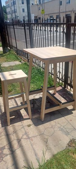 Mesa De Comedor De 2 Sillas De Madera
