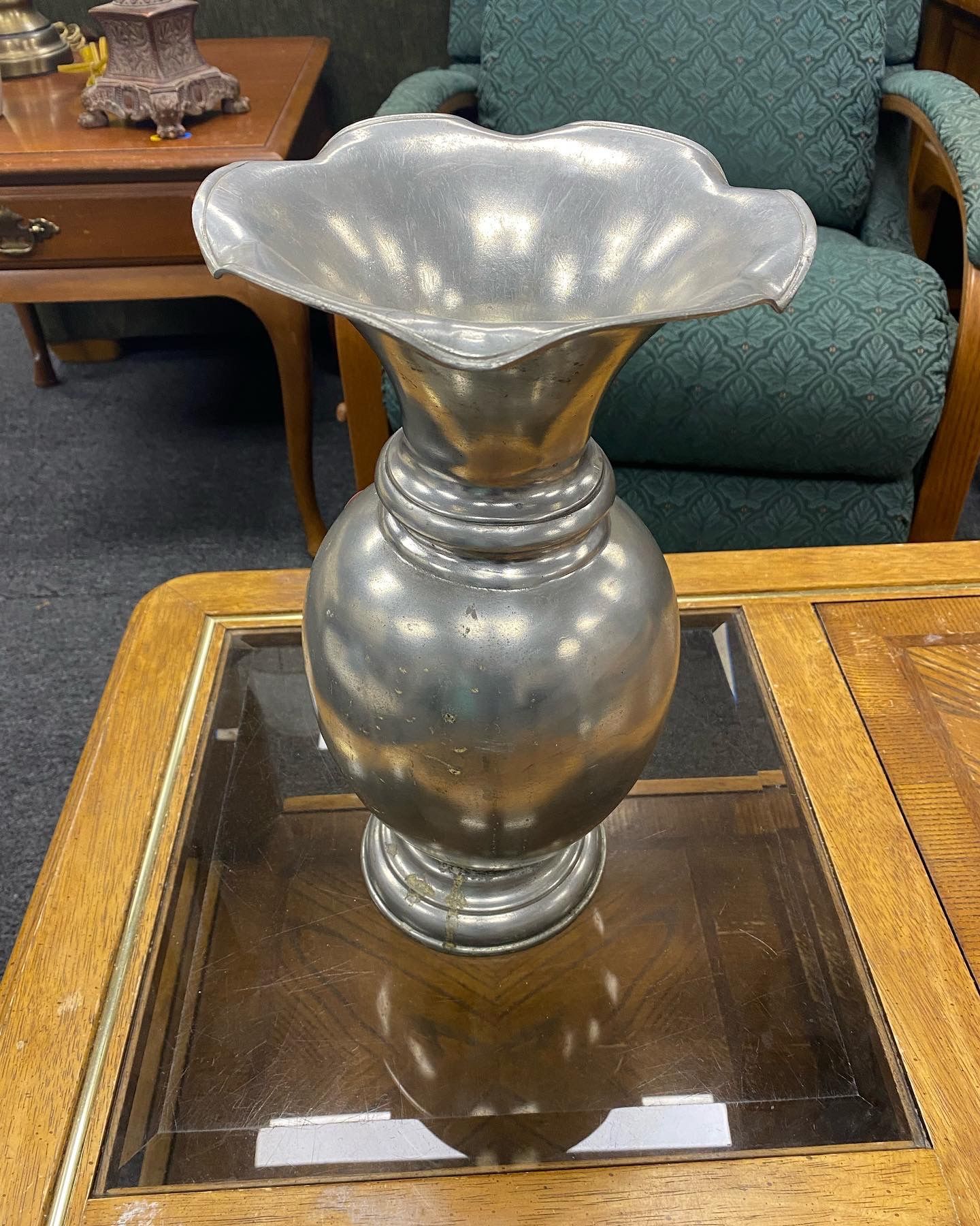 Metal Decorative Flower Vase $35