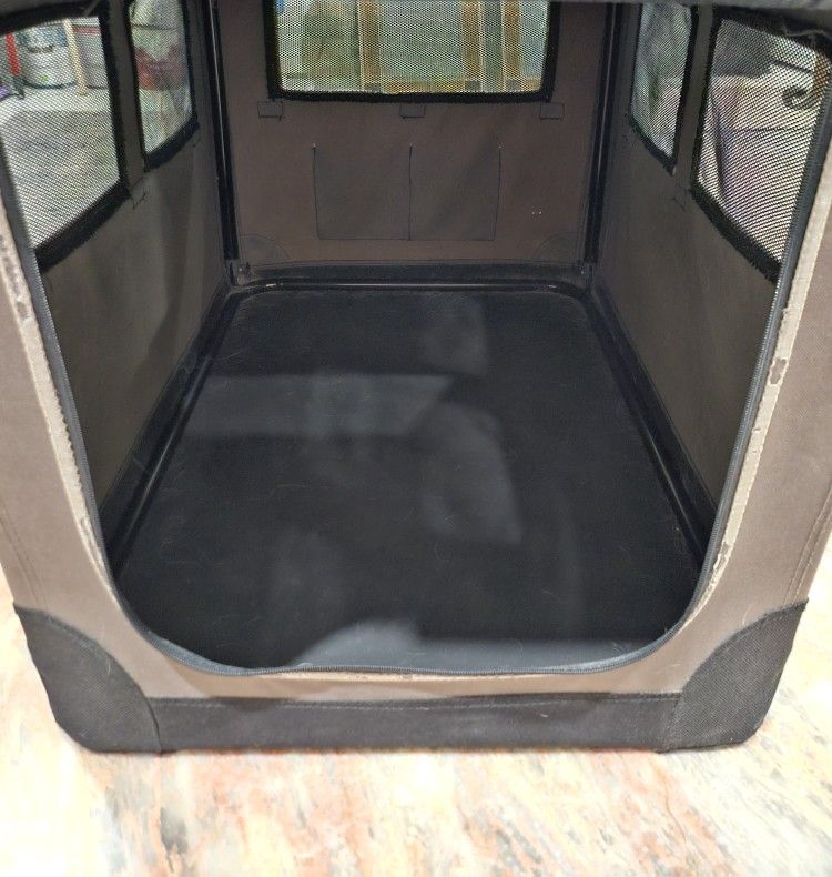 Fabric Pet Crate Dog Or Cat Friendly!