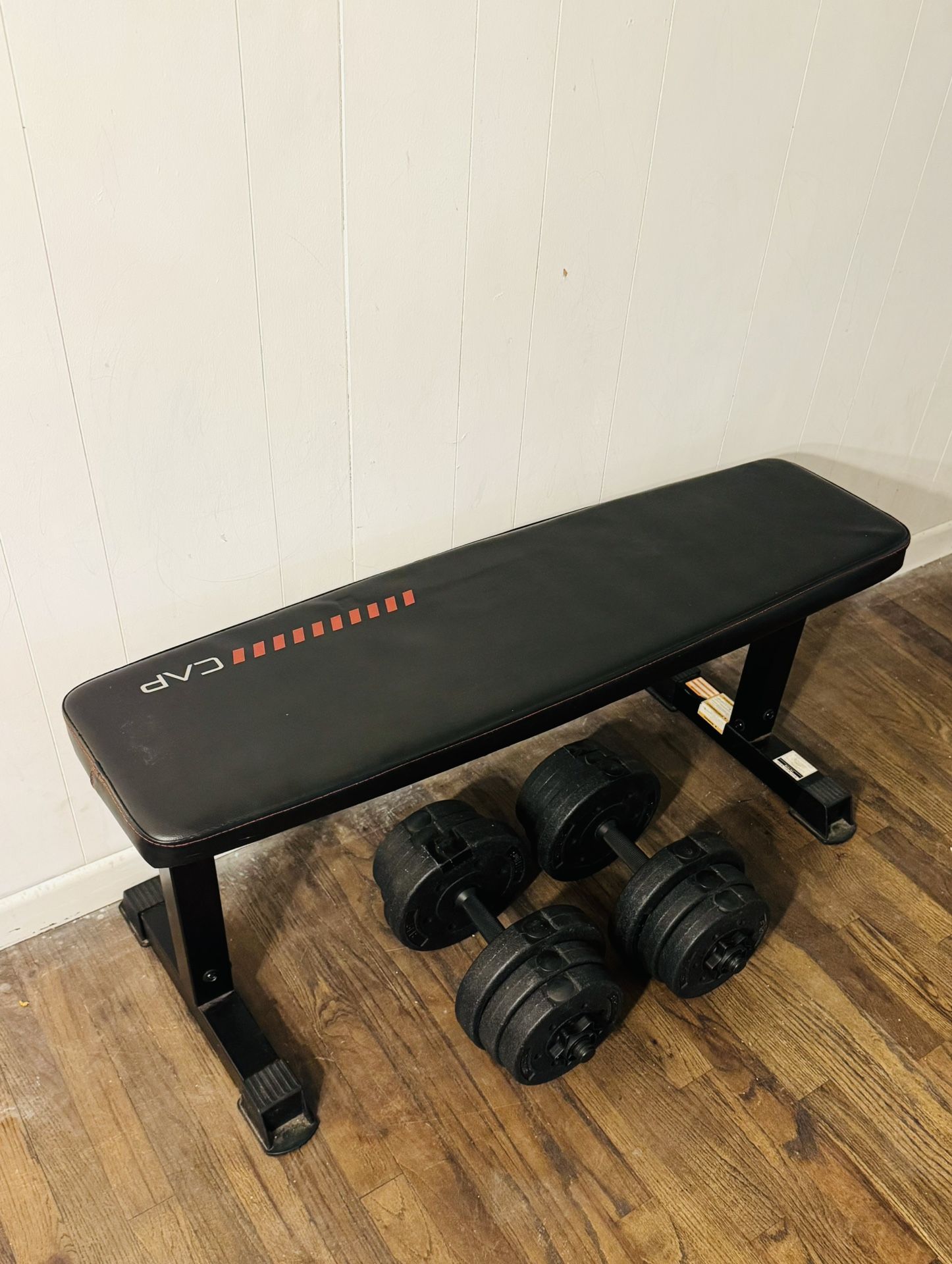 Adjustable Weights + Bench 