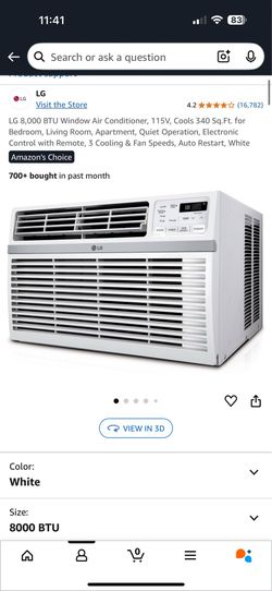 LG 8,000 BTU Air conditioner!