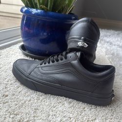 Black Leather vans