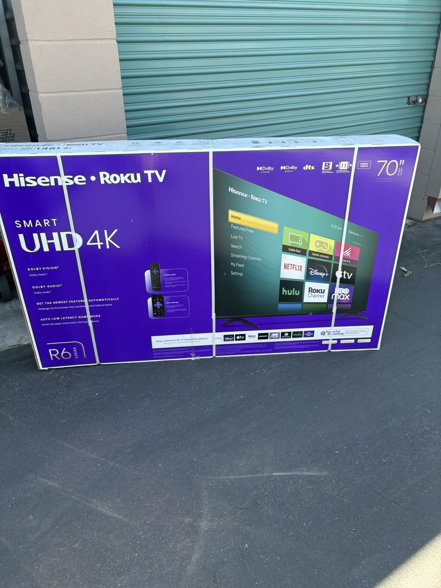 70 INCH HISENSE ROKU 4K SMART TV