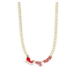 Celebrate Shop ‘Sleigh My Name’ Necklace NWT