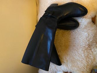 Donald J Pliner Tall Beso Black Leather Boots