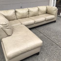 Ashley Leather Sectional couch