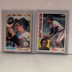 Rod Carew 2 Card Lot 1978, 1984