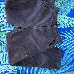 Black Cargo Work Pants 