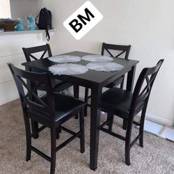 Dining Room 4 Chairs Brown New Table Comedor 