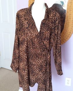 Animal print cover up