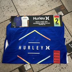NWT Hurley boys performance hoodie & tshirt 2pcs set size M 10/12