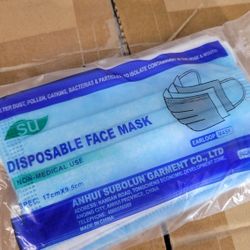 New! Disposable Face Mask (Blue) 