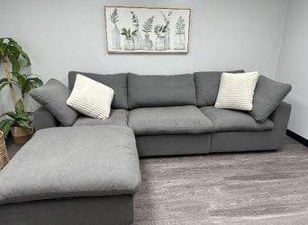 Grey Cloud Couch Brand New - Free Delivery