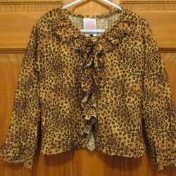 Girls Leopard Print Shirt Size S-5/6