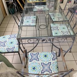 Wrought iron breakfast set
