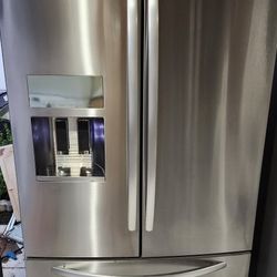 KITCHENAID REFRIGERATOR FRENCH DOOR STAINLESS STEEL ,NOT SCRATCH NO DENT