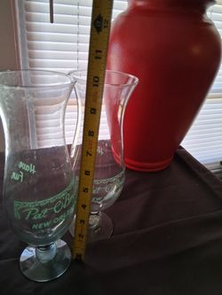 2 Pat O Briens New Orleans Glasses 