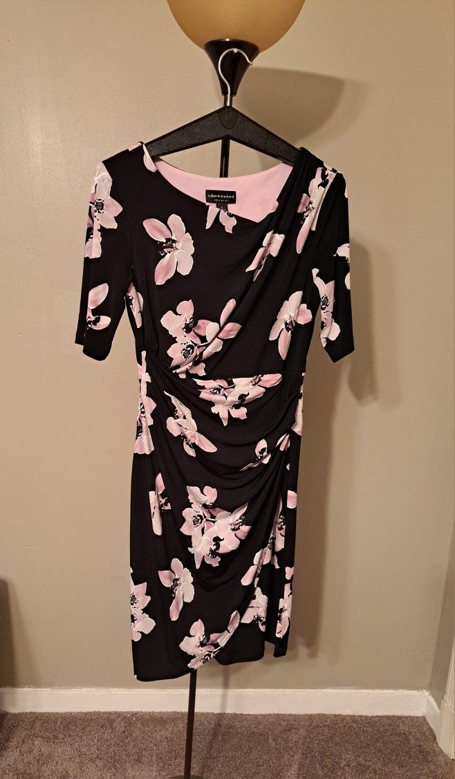 Lavender and Black Dress