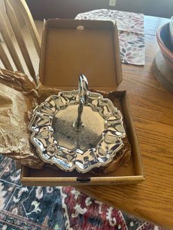 Hellerware one tier tidbit tray. Set of two.