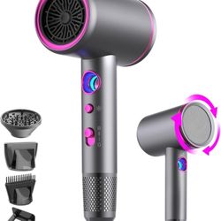Secador de pelo profesional iónico, 1875 W, 110,000 RPM, secadora de pelo de alta velocidad, secado