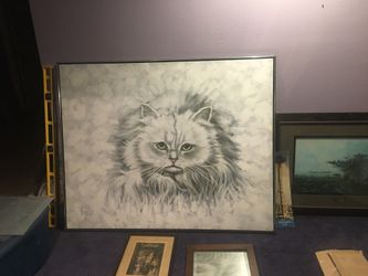 Giant cat painting