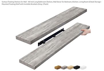 New floating shelves