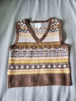 Pink Rose Sweater Vest