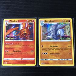 Pokémon Staff Promo Cards: Charizard and Donphan