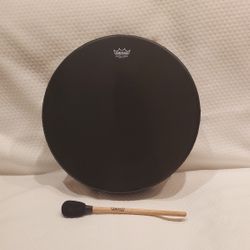Remo Buffalo Drum - Black Earth, 16"
