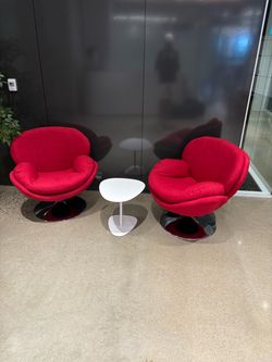 Red Swivel Chairs