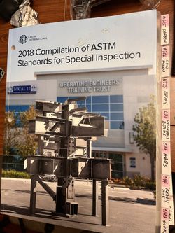 2018 Compilation Of ASTM  Standards For Special Inspection 