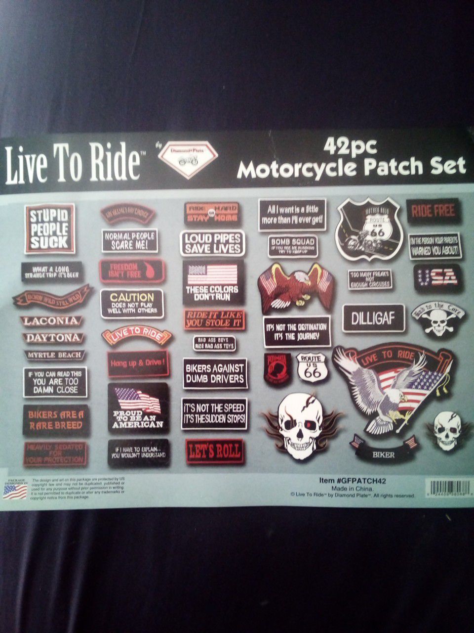 motorcycle vest patches