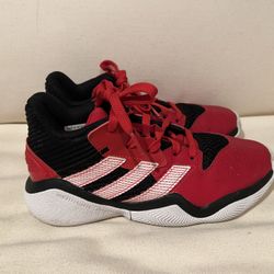 Adidas Harden Stepback Red Basketball Shoes, size 4.5, Hardly worn 