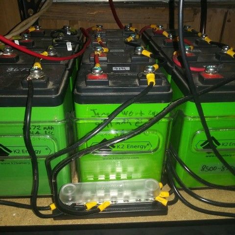 24v 5kWh LiFePO4 battery bank for solar