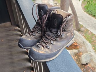 Asolo Mens brown leather GTX Gore-Tex hiking boot 11 44.5 29cm Mondo heavy duty!