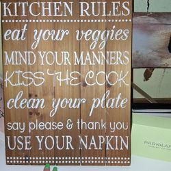 Kitchen home decor sign