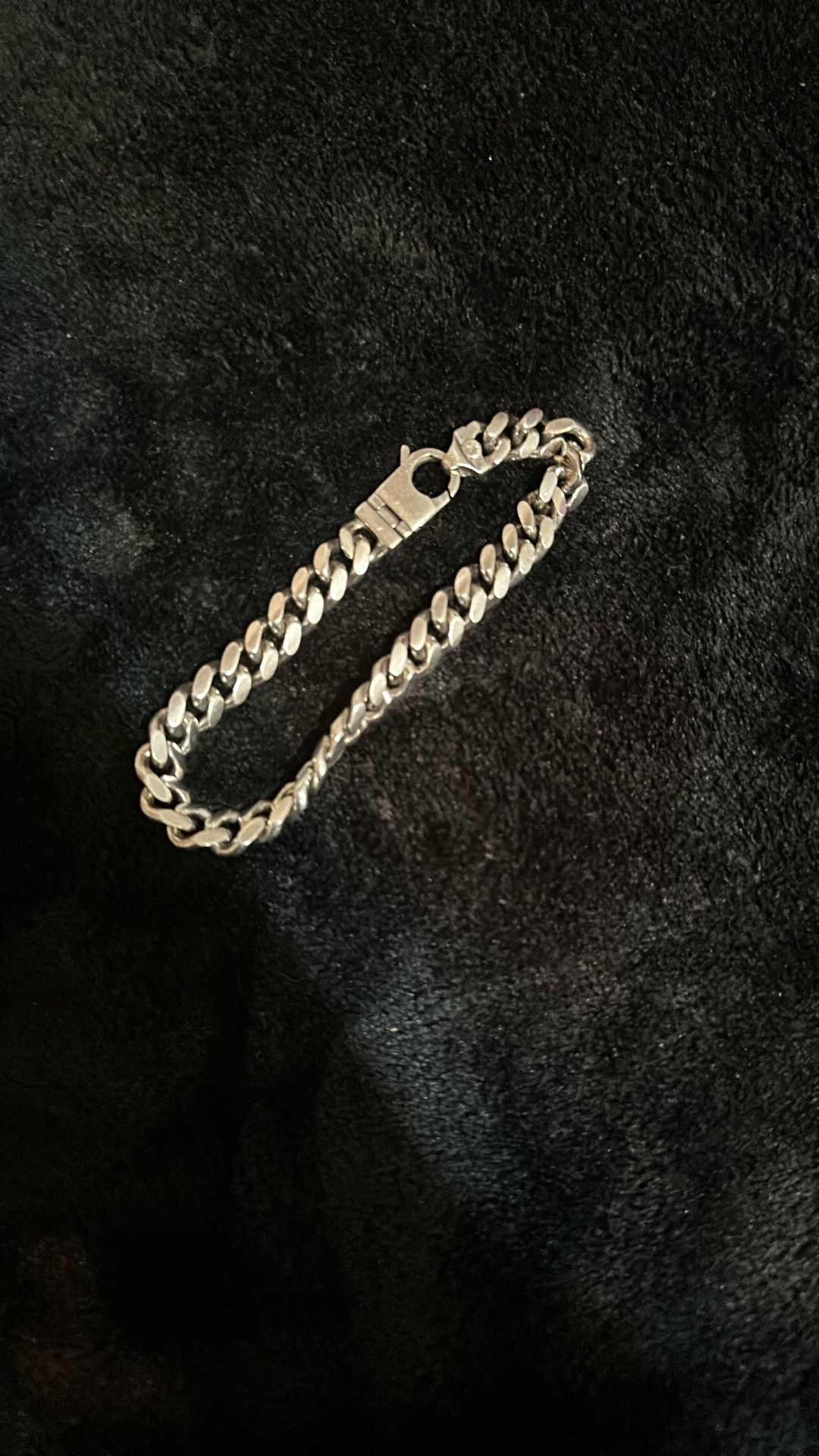 10mm Silver Cuban Bracelet