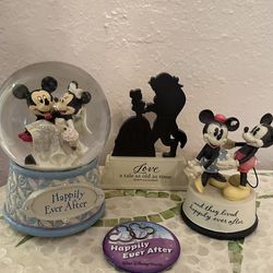 Disney Wedding Bundle Figurines Keepsakes