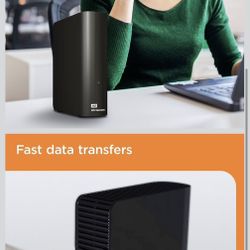 New In Box WD 16TB Elements Desktop External Hard Drive, USB 3.0 for plug-and-play storage <—————👀