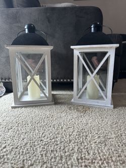 Large White Lanterns 