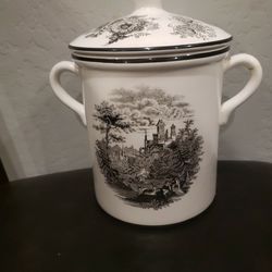 Kaldun & Bogle Black TRANSFERWARE Canister