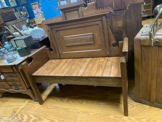 Repurposed Antique Bed Bench