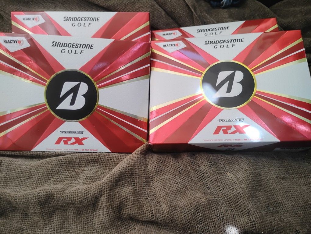 I've Got 9 Sets For 18 Dollars A Piece. 2 Sets Of Chrome Softs, 2 Sets Of Taylor Made Stripe's And 5 Sets Of The Bridgestone Tour B Rx