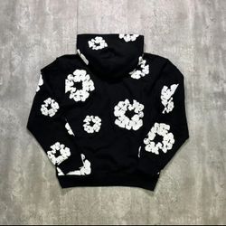 Black Denim Tear Hoodie