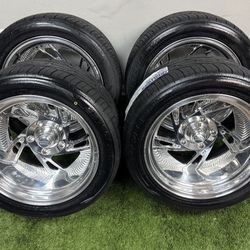 NEW 17x11 American racing billet wheels wrapped in toyo tires