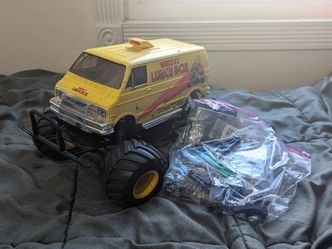 Tamiya Lunchbox Vintage Reissue RC Monster Truck With Parts (READ DESC.)